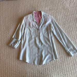 Women's Thread & Supply Blue Button Up Size : Small